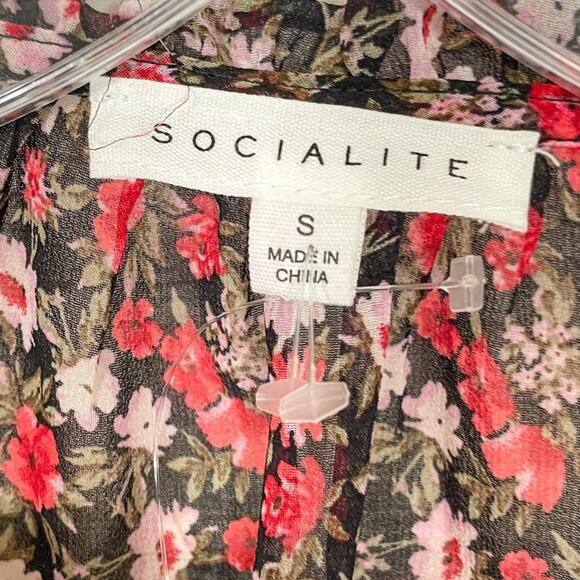 NEW Socialite Smock Waist Floral Mini Dress, NWOT, Size Small - Picture 8 of 14